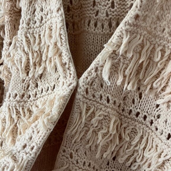 Sundance Ivory Natural Wonders Cardigan Boho Wool/ Alpalca Blend - Picture 6 of 10